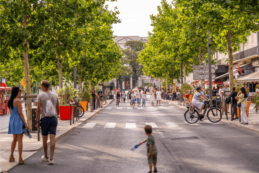 Boulevard Clemenceau après les travaux