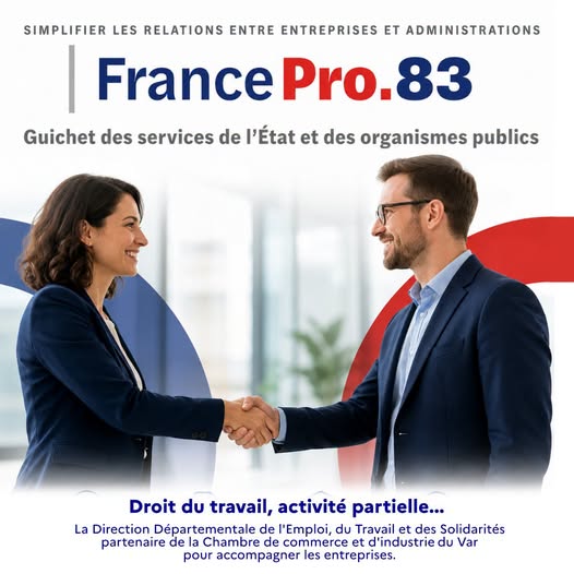 France pro 83 aide aux démarches administratives par la CCI septembre 2026