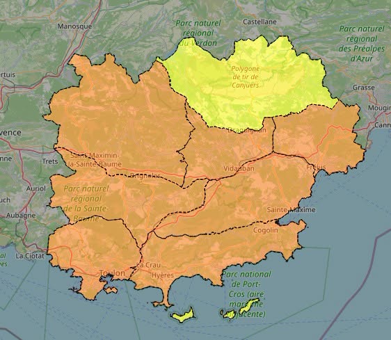 carte des massifs forestiers 2 septembre 2026