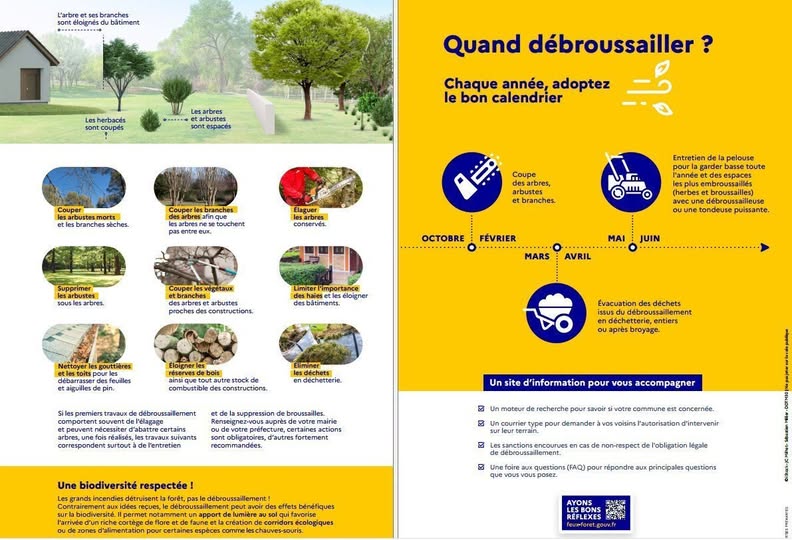 règles de débroussaillement données par le préfet du Var