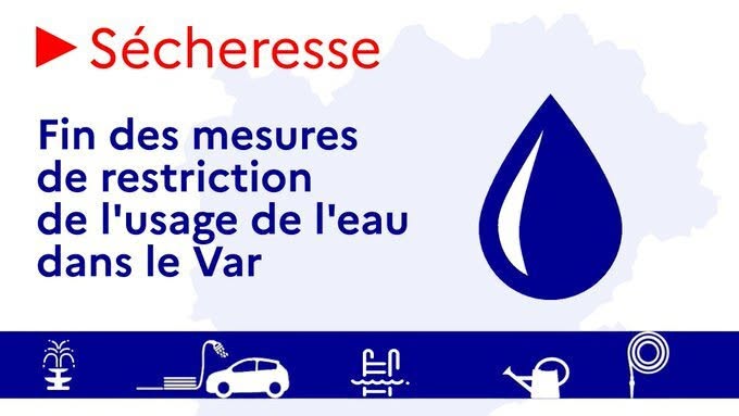 Fin des restrictions d'eau dues à la sécheresse au 15.10.26