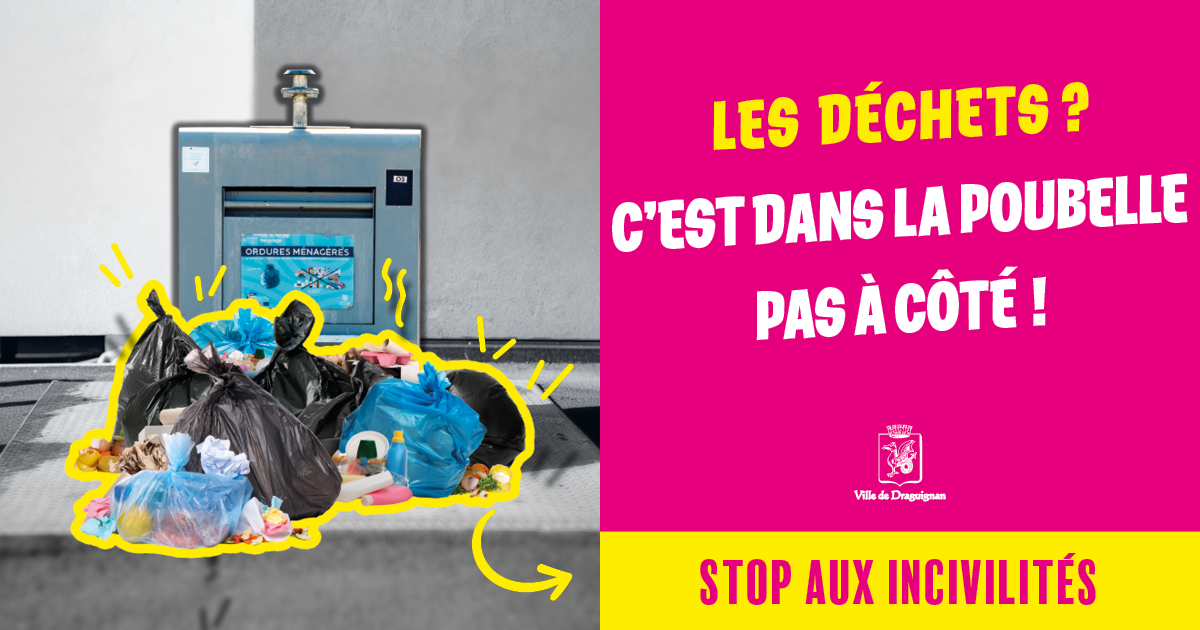 civisme : jeter la poubelle, pas de dépôts sauvages. 20261006