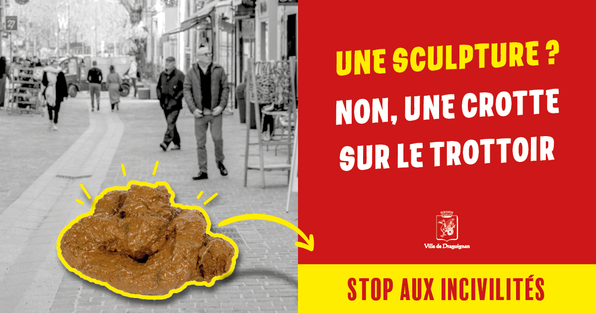 campagne civisme : ramassez les crottes de chien. 07.10.26